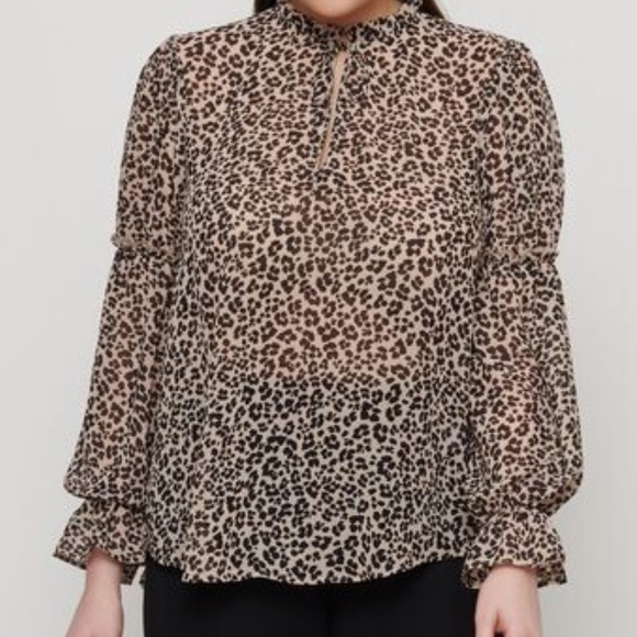 Brand new cheetah blouse size small - Picture 3 of 4